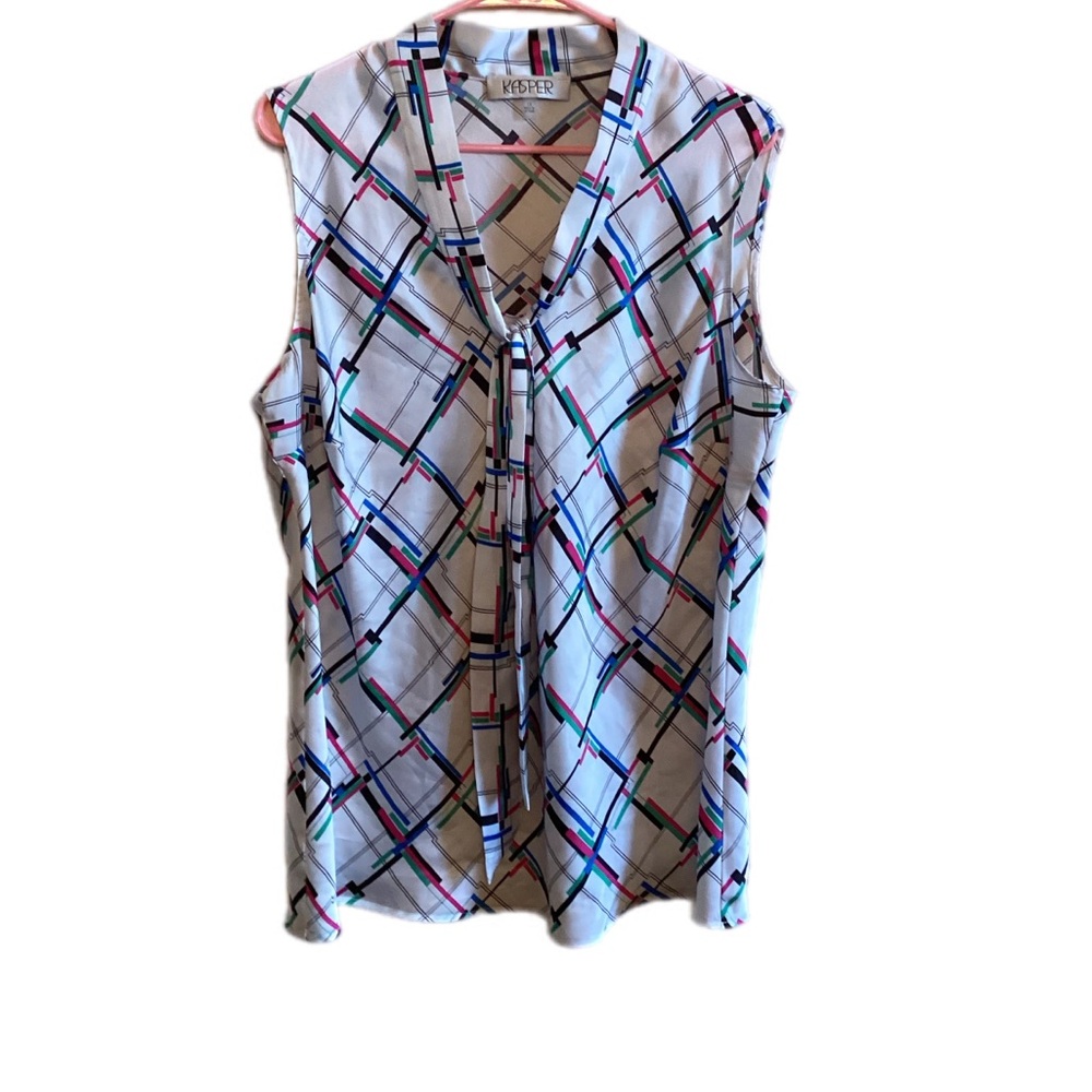 Kasper Multicolor Pattern Top - image 1